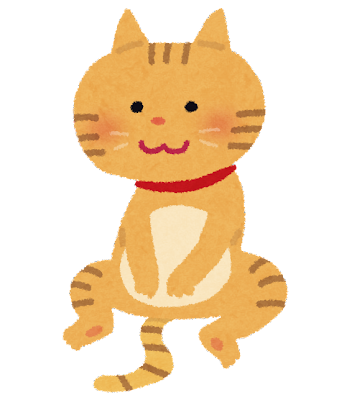 座っている猫